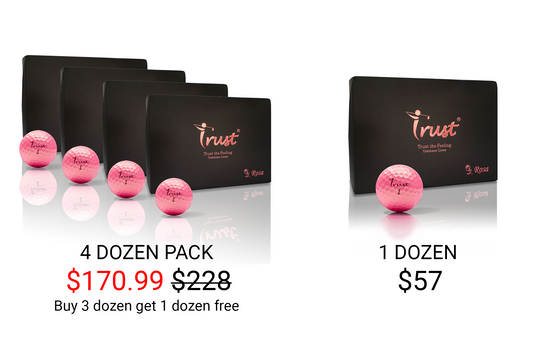 K9 Rosa Crystal Urethane Golf Ball - Golden Pink