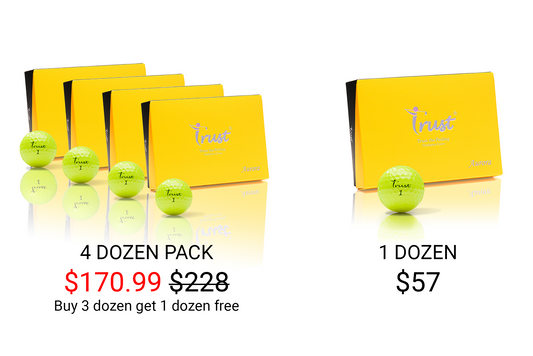 K9 Aurora Crystal Urethane Golf Ball- Loyal Yellow